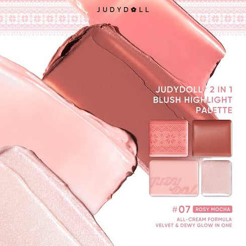 JUDYDOLL | Blush & Highlighter Palette