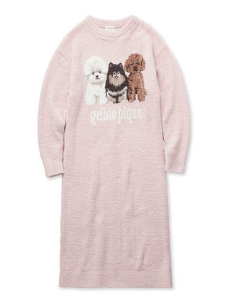 GELATO PIQUE|Dog Trio Maxi Long Sleeve Loungewear Dress