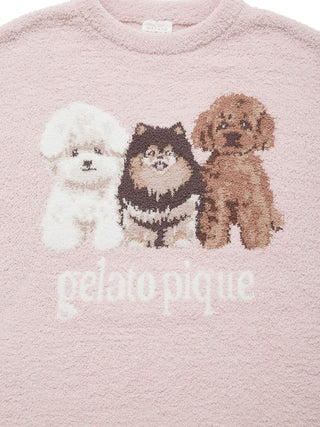 GELATO PIQUE|Dog Trio Maxi Long Sleeve Loungewear Dress