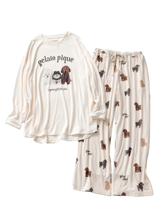 GELATO PIQUE|Dog Trio Oversized Pajamas