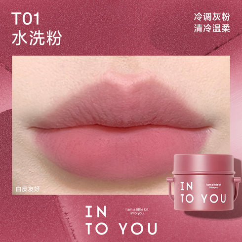 INTO YOU | Canned Matte Lip & Cheek Mud with Brush