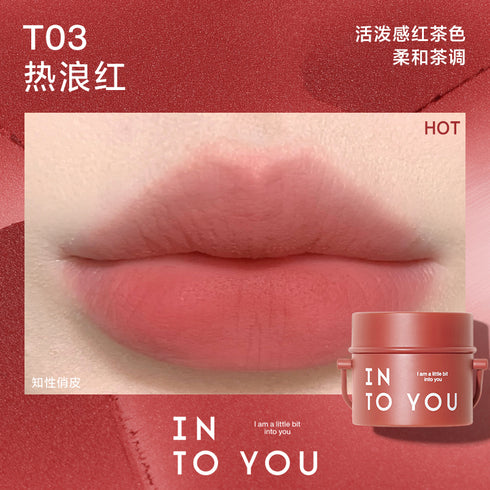 INTO YOU | Canned Matte Lip & Cheek Mud with Brush