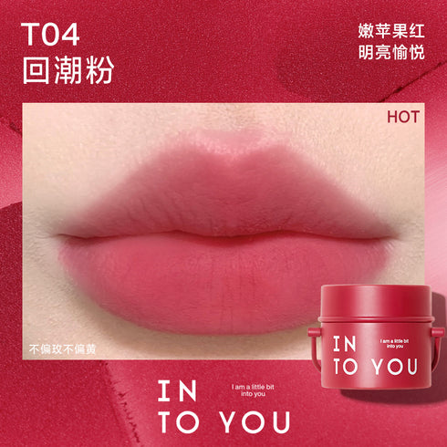 INTO YOU | Canned Matte Lip & Cheek Mud with Brush