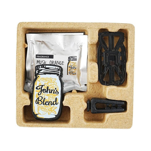 JOHN'S BLEND | Clip-On Air Freshener Car Fragrance Musk Orange Scent