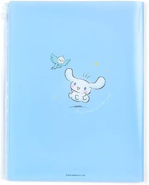 SANRIO | Cinnamoroll Clear File With Fastener Pocket