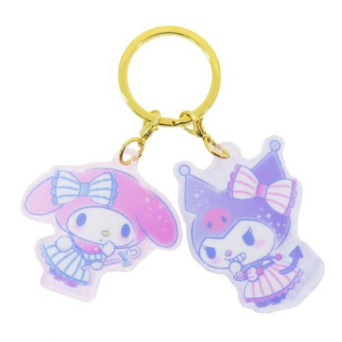 SANRIO | Keyring with 2 Acrylic Charm Keyholder