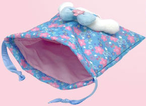 SANRIO | Sakura Kimono Boa Face Drawstring Pouch