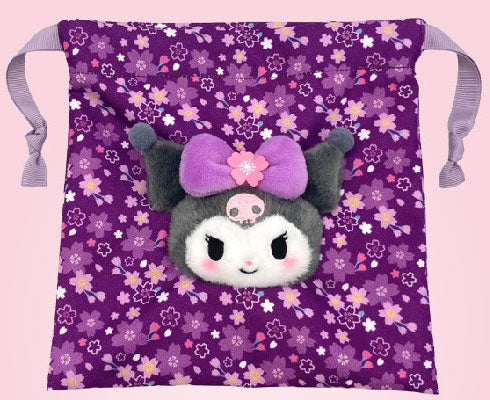 SANRIO | Sakura Kimono Boa Face Drawstring Pouch