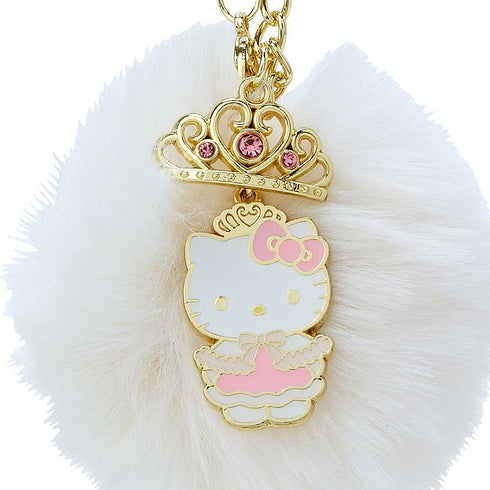 SANRIO | Thrilling Tiara Fluffy Plush Ball Keychain