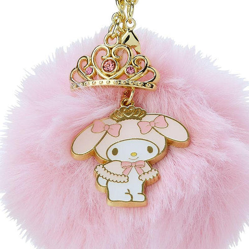 SANRIO | Thrilling Tiara Fluffy Plush Ball Keychain
