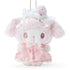SANRIO | White Strawberry Tea Time My Melody Plush Keychain