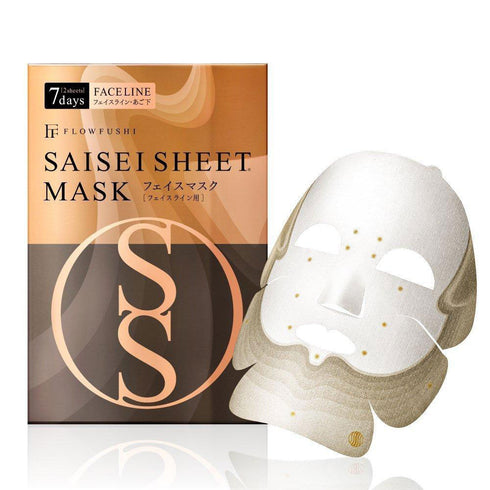 FLOWFUSHI | Saisei Sheet Mask Face Line | Lip Zone