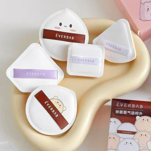EVERBAB | Diamond Candy | Bear Big Max | Triangle Rice Ball Air Cushion Puff