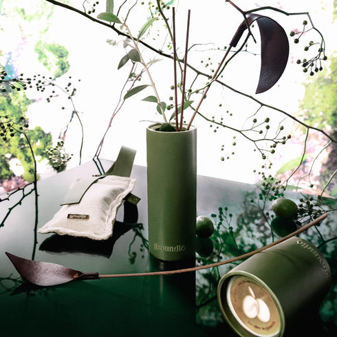 GROUNDLE | Fragrant Vase Natural Reed Diffuser