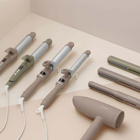 SALONIA | 2Way Straightening & Curling Hair Iron