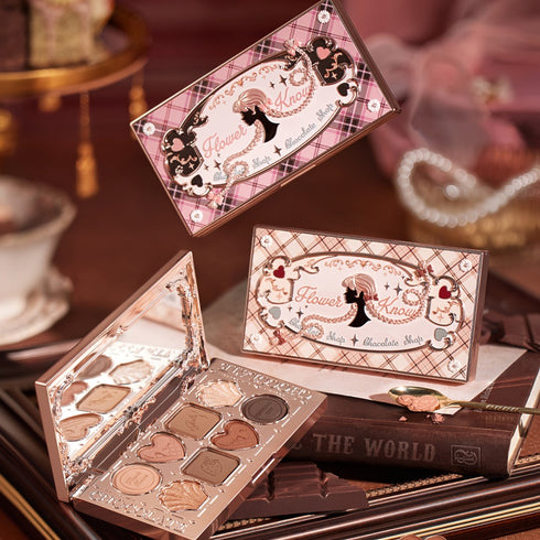 FLOWER KNOWS | Chocolate Wonder-Shop Eight-Color Eyeshadow Palette