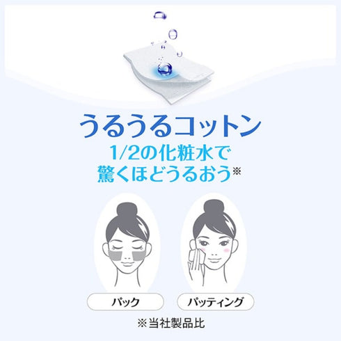 UNICHARM | Silcot Sponge Touch Moisturizing 1/2 Cotton Pad