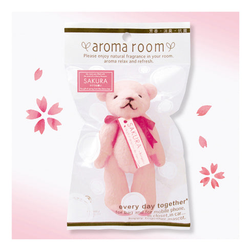 VANCOOL | Sakura Hirari Aroma Cherry Blossoms Bear Mascot Charms