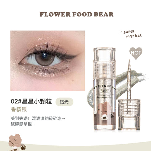 FLORTTE | Flower Food Bear Liquid Eye Shadow