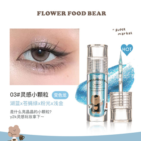 FLORTTE | Flower Food Bear Liquid Eye Shadow