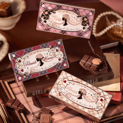 FLOWER KNOWS | Chocolate Wonder-Shop Eight-Color Eyeshadow Palette