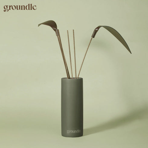GROUNDLE | Fragrant Vase Natural Reed Diffuser