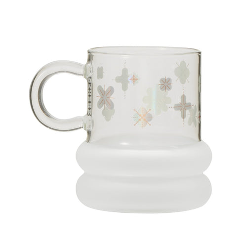 STARBUCKS | Heat Resistant Glass Mug Snowflake White
